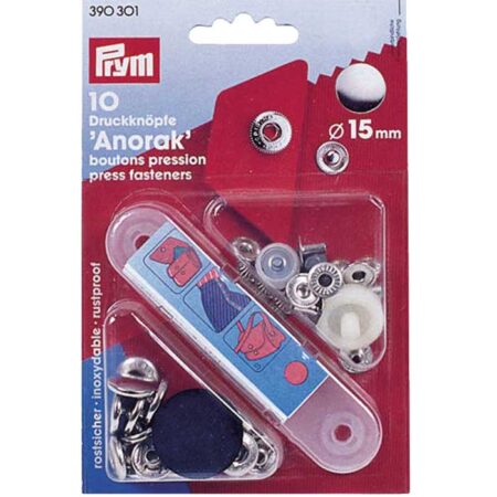Prym Trykknapper 15 Mm - 10 Stk til Telte og Reparation