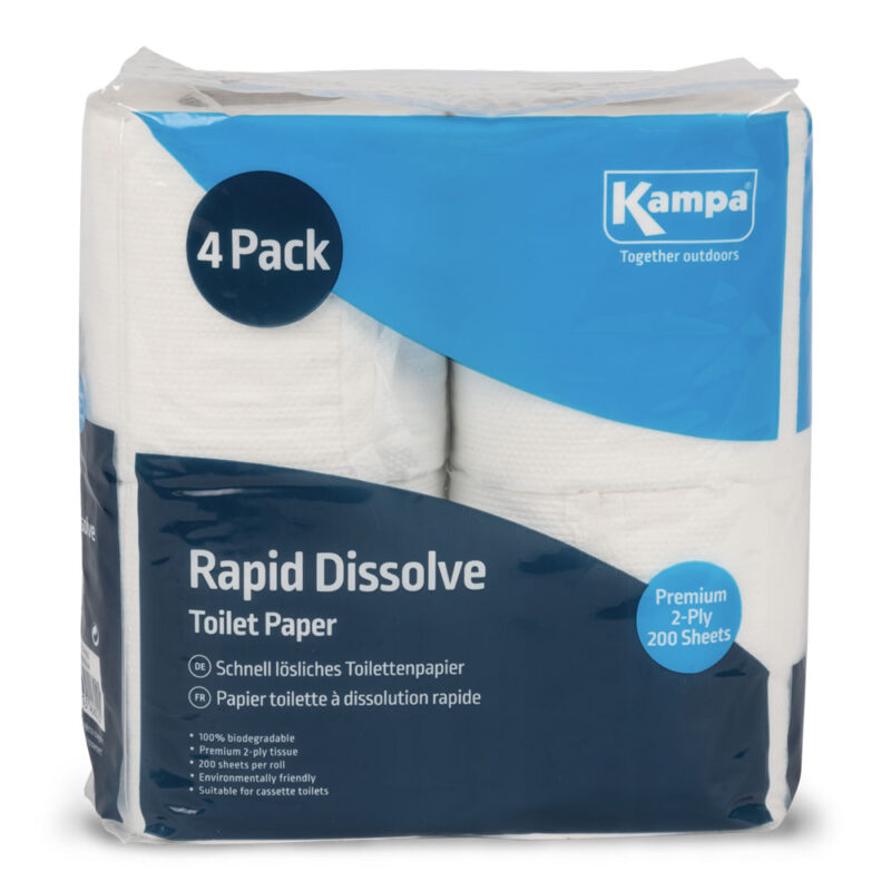 Kampa Rapid Toiletpapir - 4 Ruller til Camping