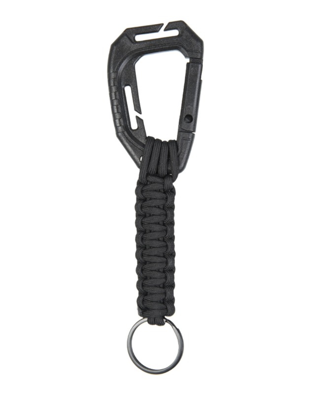 Mil-Tec Nøglering med Karabin og Paracord - Hurtig Levering