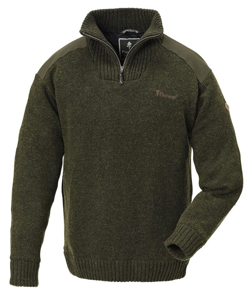 Pinewood Hurricane Sweater i Mørkegrøn - Hurtig levering!