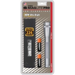 Maglite Mini Pro LED Lommelygte med Hylster - Grå