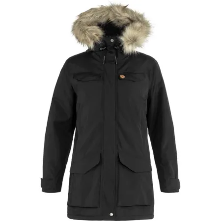 Fjällräven Nuuk Parka til kvinder - Sort jakke på tilbud!