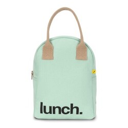 Fluf Zipper Madpakke Taske - Mint Grøn