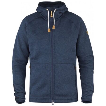 Fjällräven Åvik Fleece Hoodie - Navy - Hurtig Levering!